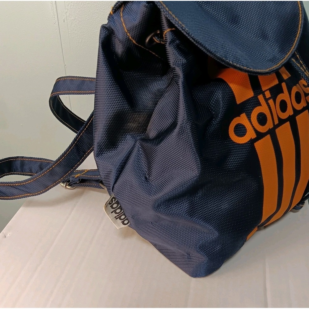 Adidas Mini Backpack Drawstring Flap Over W/Magnetic Closure Adjustable Straps - Picture 2 of 8